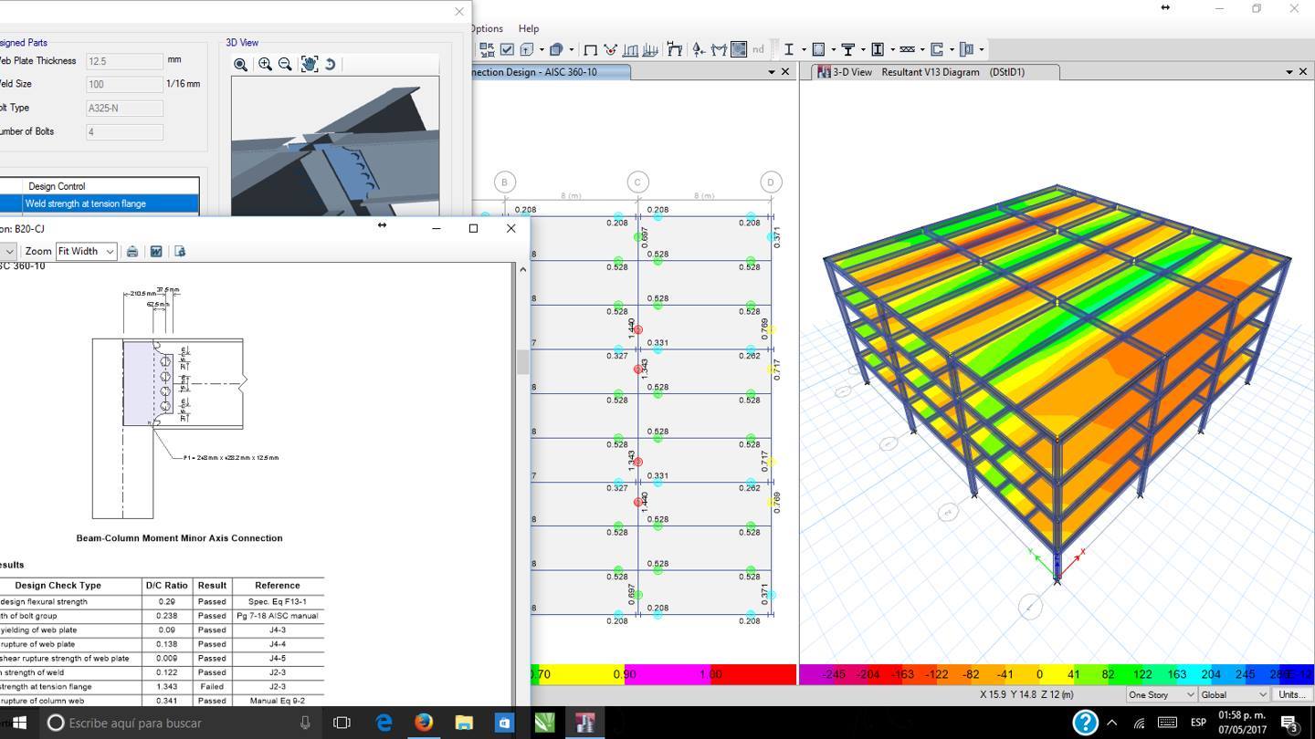 Análisis y diseño básico de estructuras de acero con software
